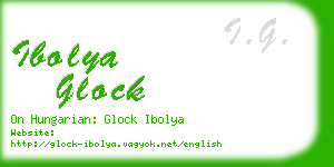 ibolya glock business card